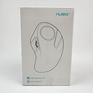 Nulea M505 Wireless Ergonomic Trackball Mouse Bluetooth Rechargeable Red